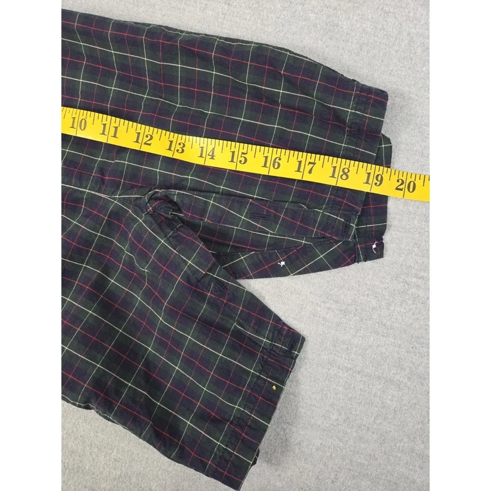 Ralph Lauren Baby Boy 3-6 Months Plaid Romper Jumpsuit Blue Green Pony Logo
